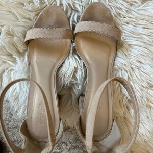 Beige Heeled Sandals